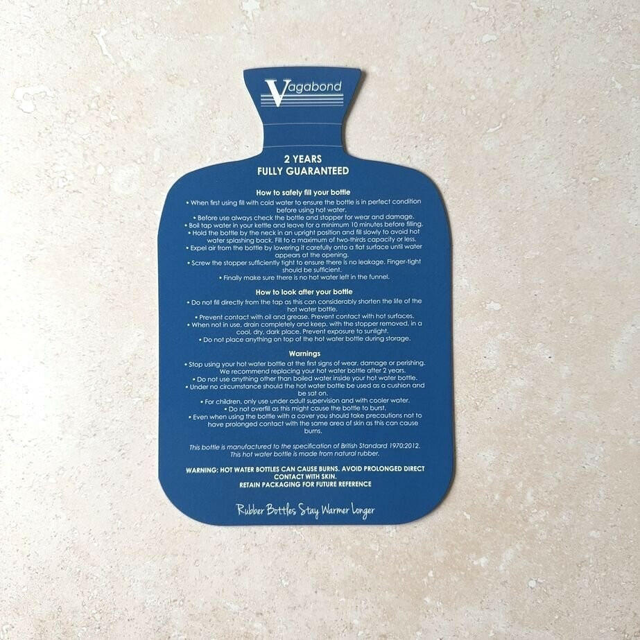 Candy Hot Water Bottle and Cover Made in the UK by Jennie Fynn