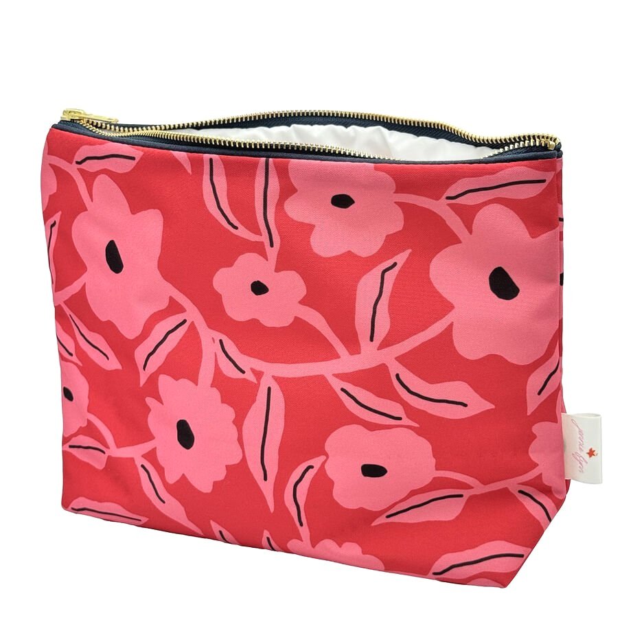 Kyoto Pink Toiletry Bag made in the UK by Jennie Fynn