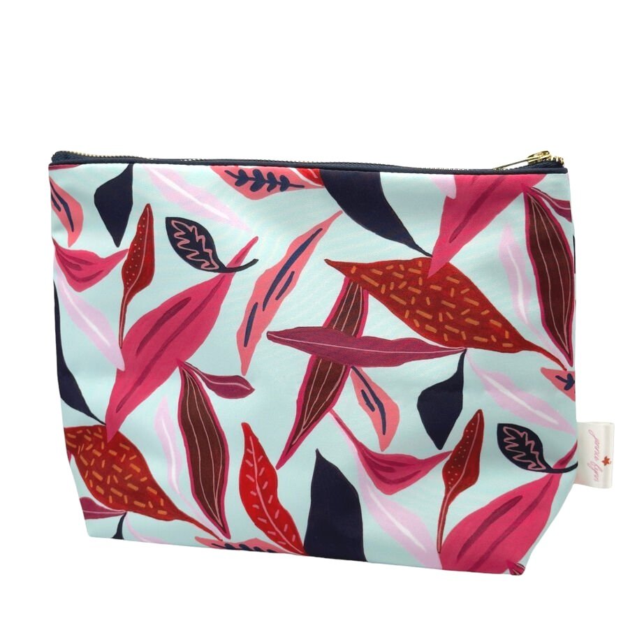 Palm Lily Waterproof Toiletry Bag made in the UK