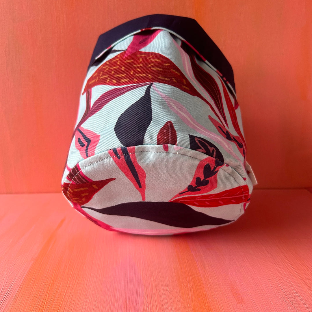 Palm Lily fabric storage basket