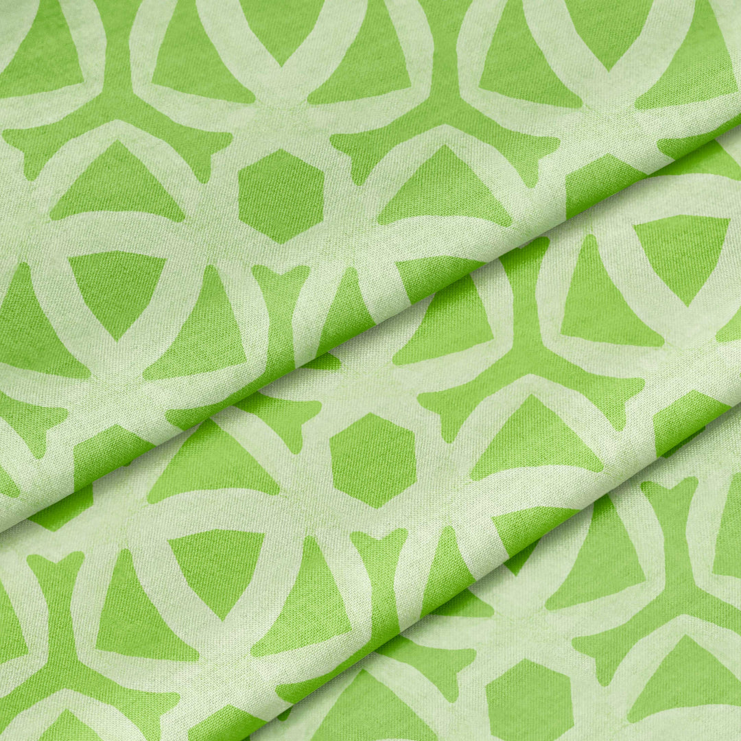 Green Trellis Fabric