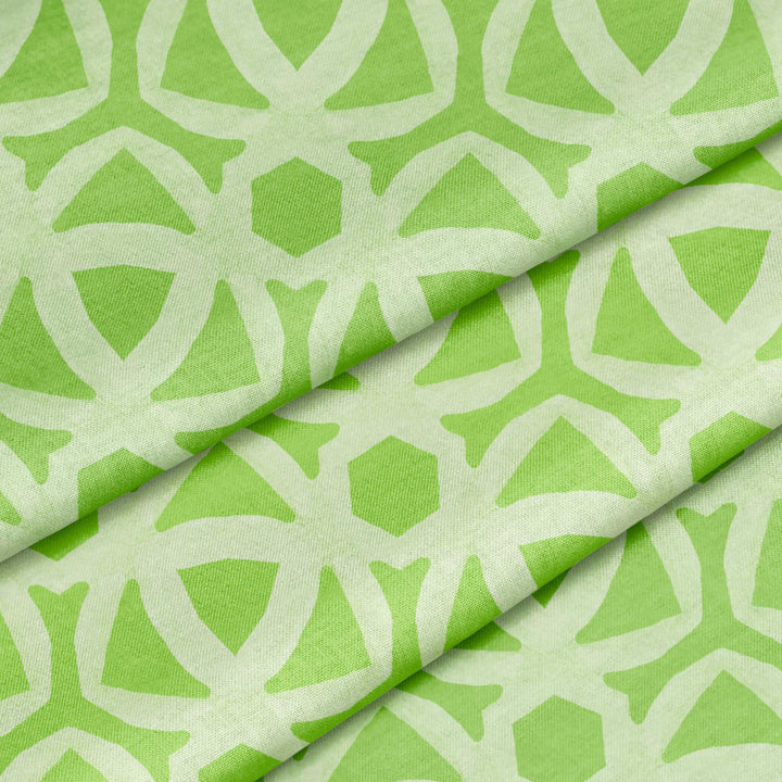 Green Trellis Fabric