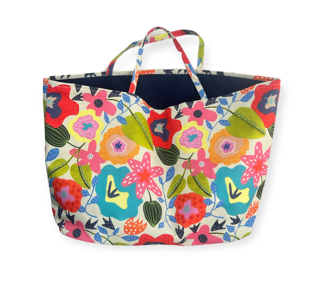 Midsummer colourful beach bag-as seen on BBC One 'Make It At Market'