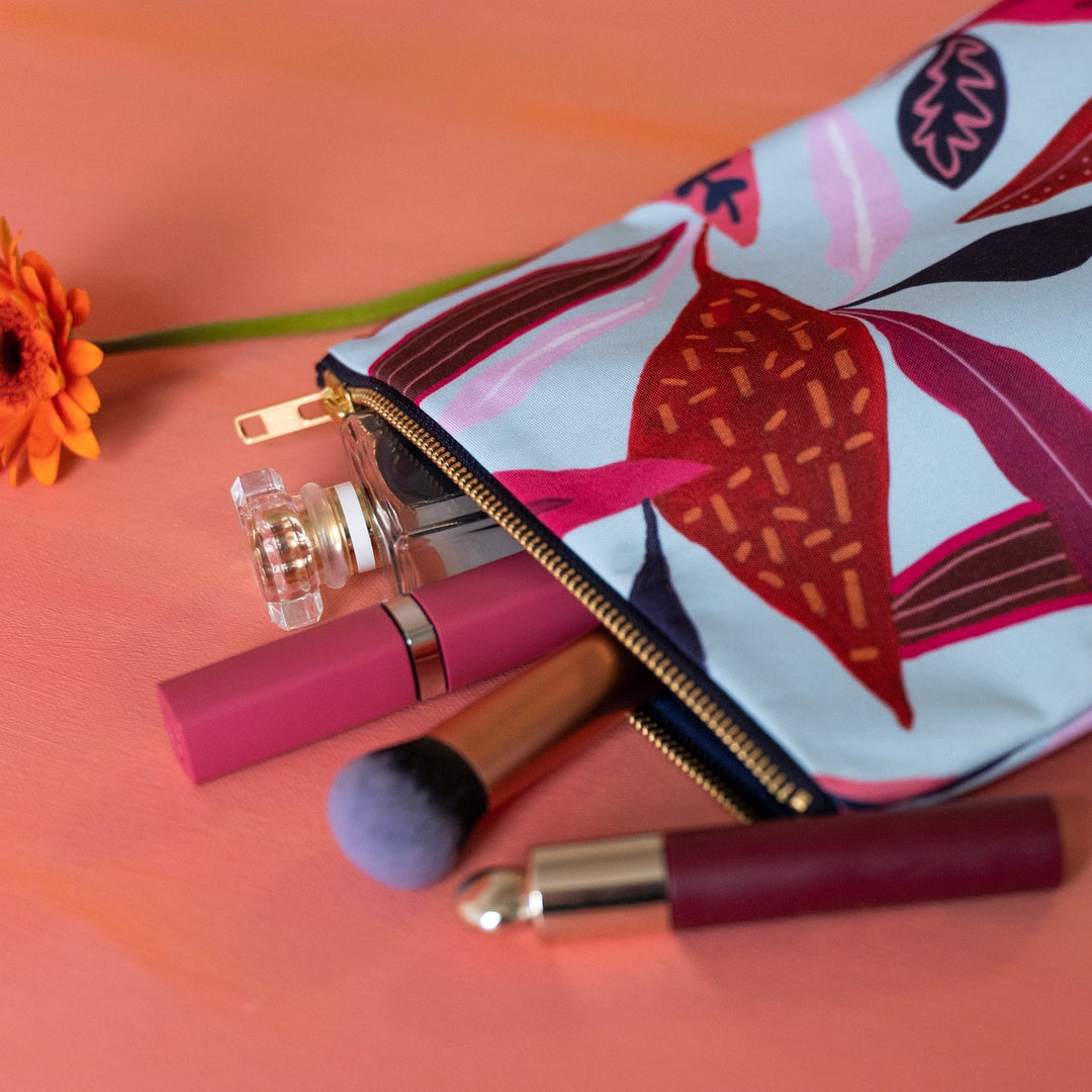 Palm Lily Large Wash Bag/Makeup Bag