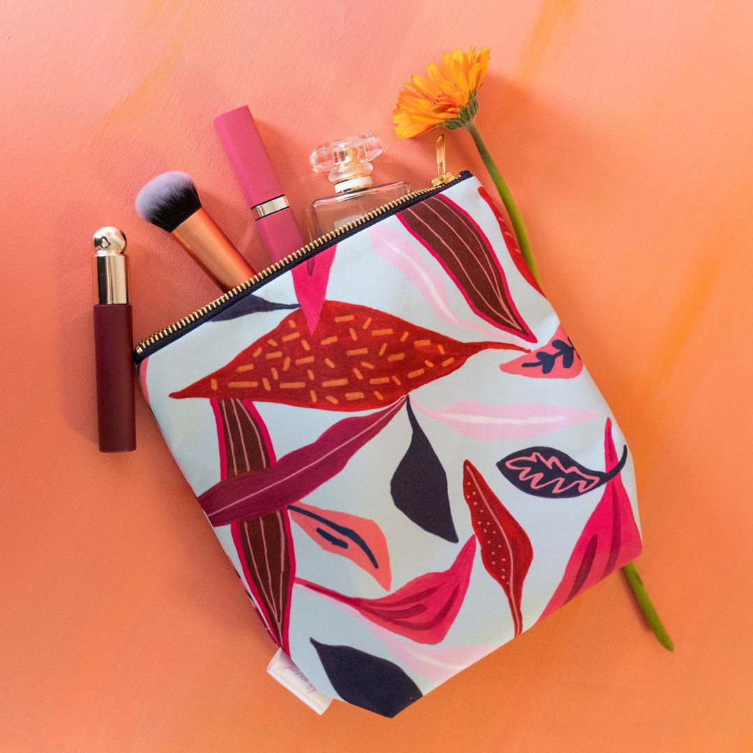 Palm Lily Large Wash Bag/Makeup Bag