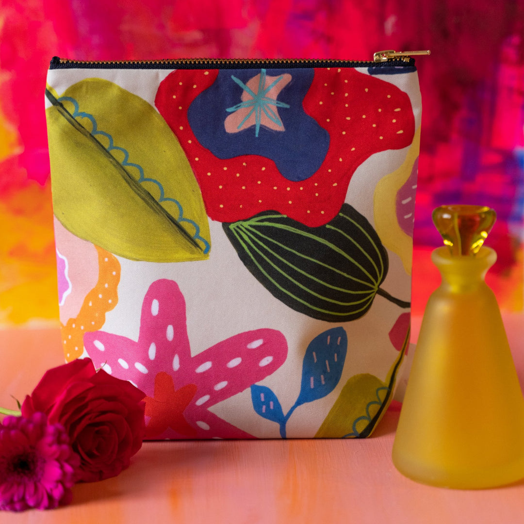 Midsummer Patterned Large Wash Bag/Makeup bag