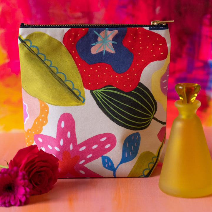 Midsummer Patterned Large Wash Bag/Makeup bag