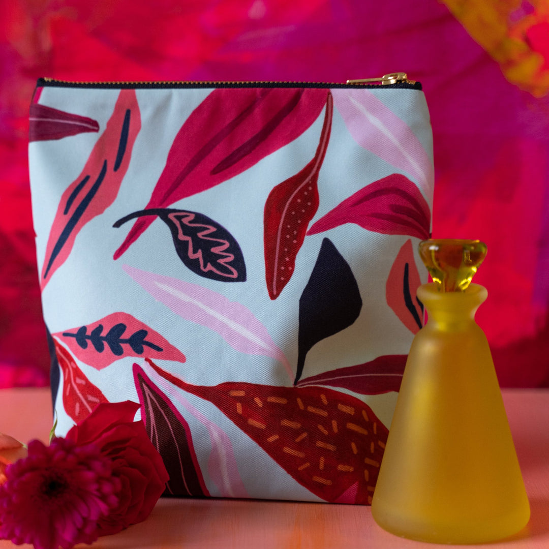 Palm Lily Large Wash Bag/Makeup Bag