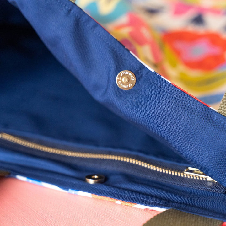 Midsummer large colourful tote bag