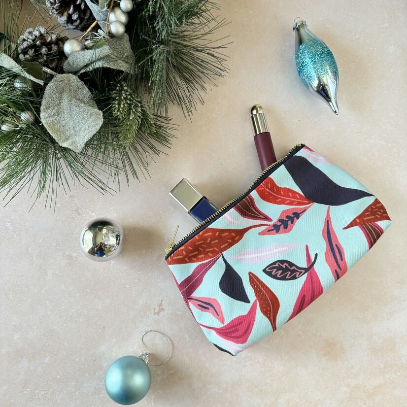 Palm Lily Small Makeup Bag