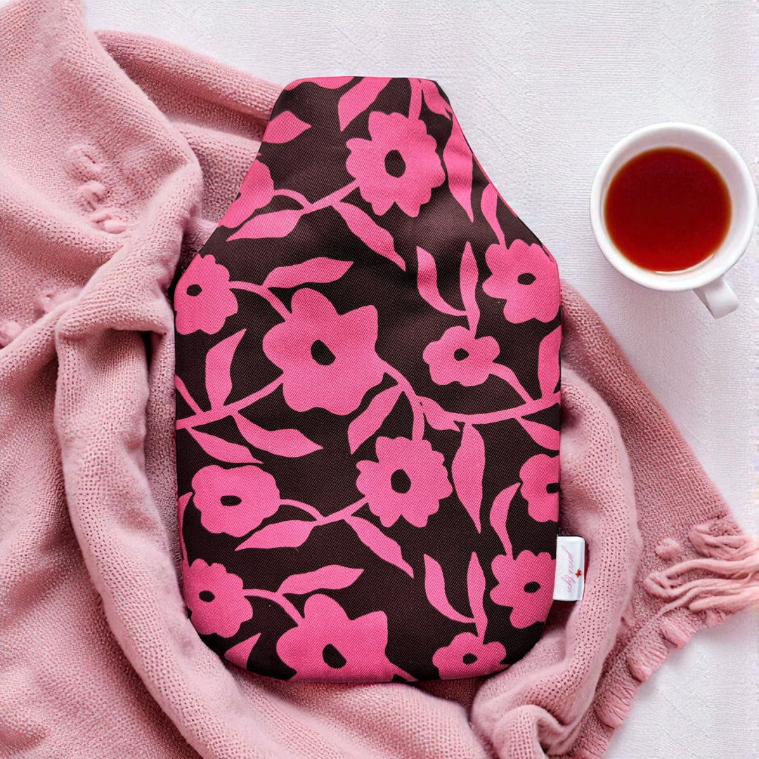 Sakura Pink Hot Water Bottle-Seen in Simply Christmas magazine's Gifts For Her Guide